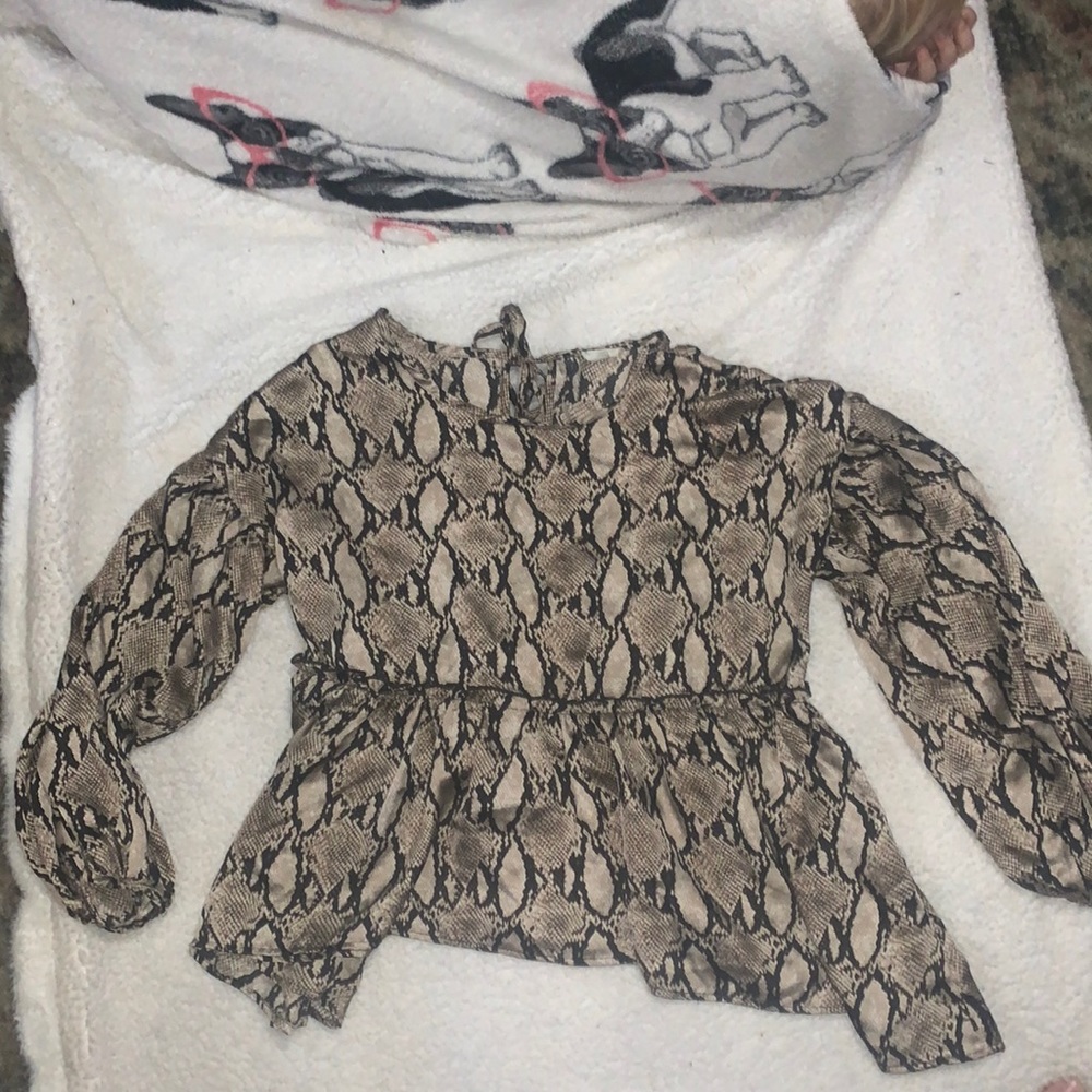 Snake skin blouse
